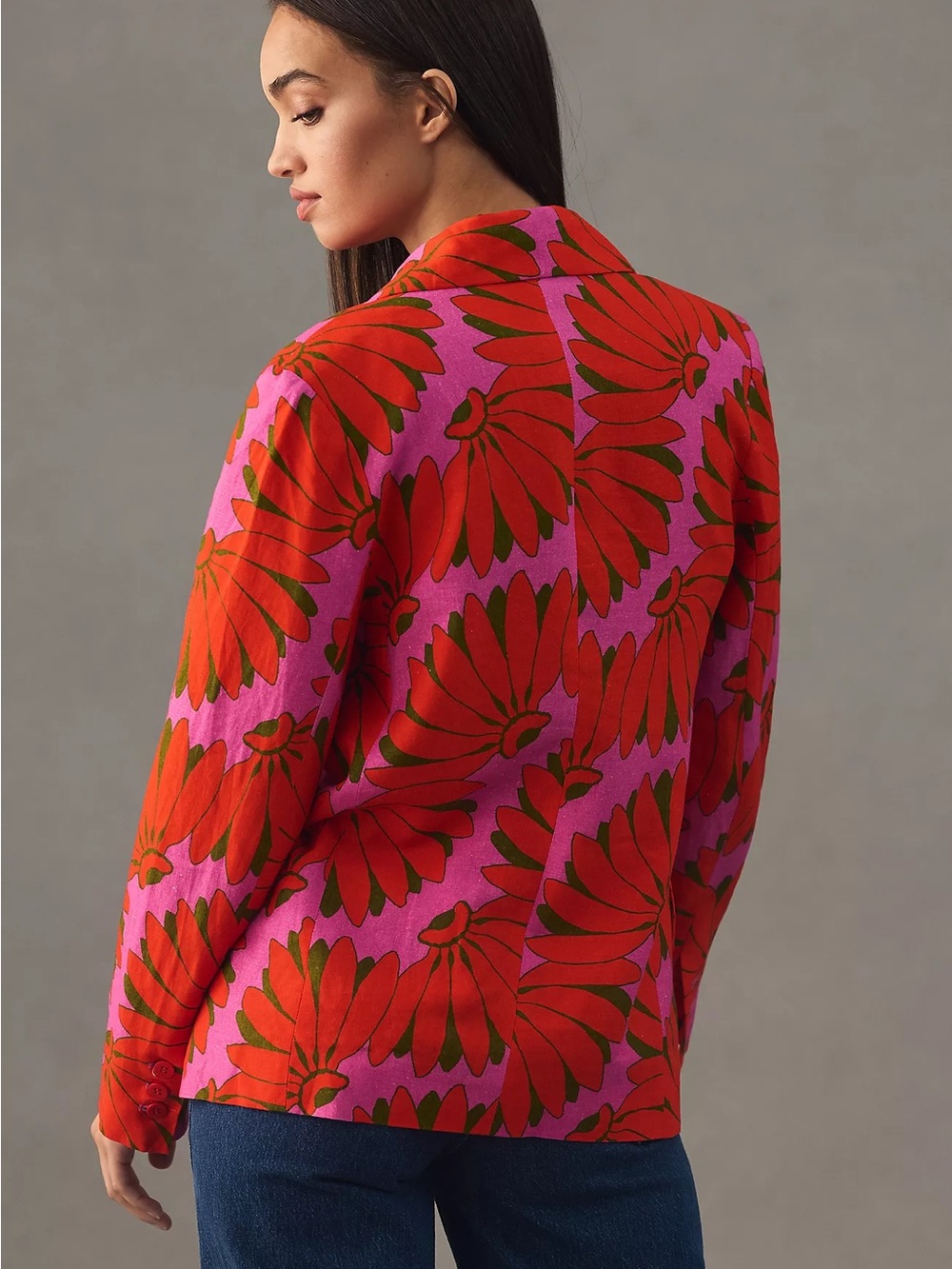 FARM Rio NWT Copacabana Blazer Pink Combo Floral size XS - Picture 2 of 11